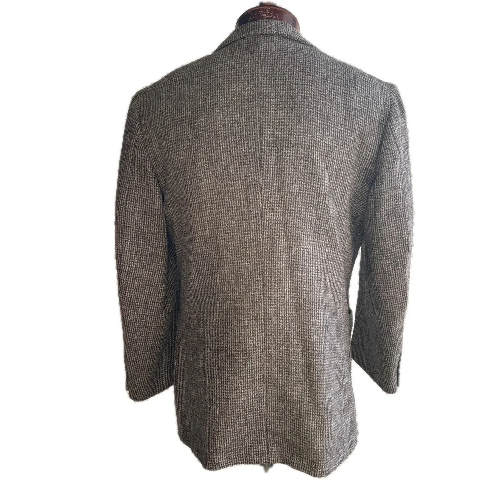 NWOT Vintage The J. Peterman Wool Havana Blazer Sport Coat 44R Brown Made in USA
